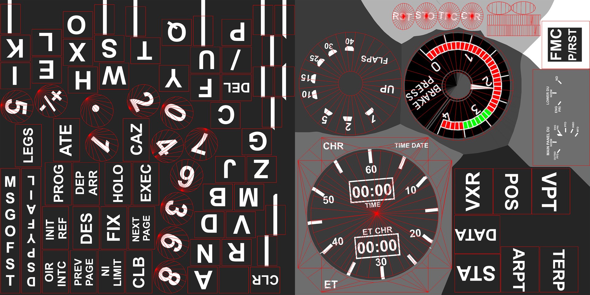 3D Airplane Cockpit Front Panel Model - TurboSquid 2424424