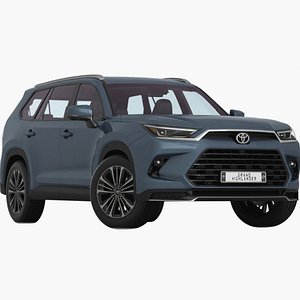 Toyota Grand Highlander 2024 Low Interior 3D model