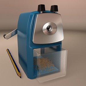 Pencil Sharpener with Hand Crank