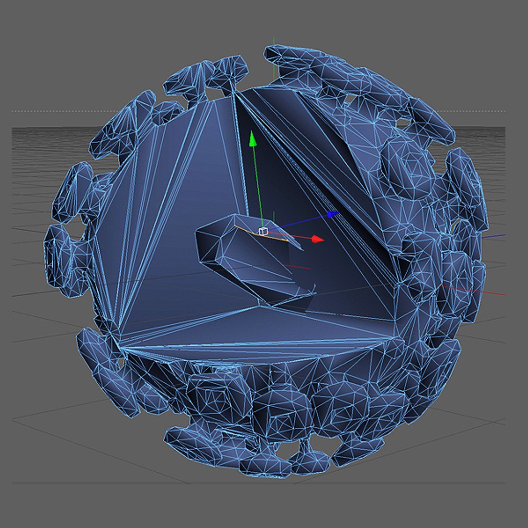 3d Model Aids Hiv Cell