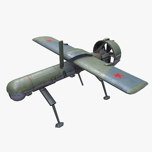 Yakovlev Pchela Russian UAV Low-poly PBR