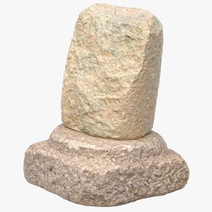 3D ancient pillar 03 model