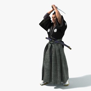 3D samurai1 model