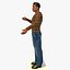 Low Poly African Man Um pacote