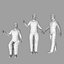 Low Poly African Man Um pacote