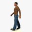 Low Poly African Man Um pacote