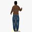 Low Poly African Man Um pacote