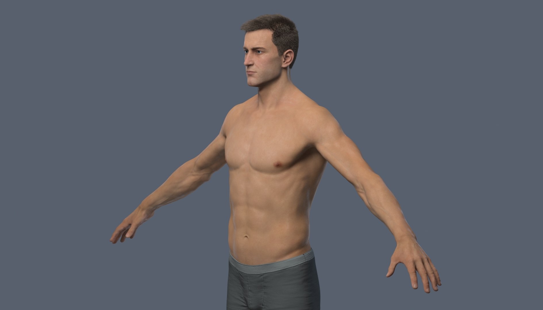 Male character realistic hair 3D model - TurboSquid 1397532