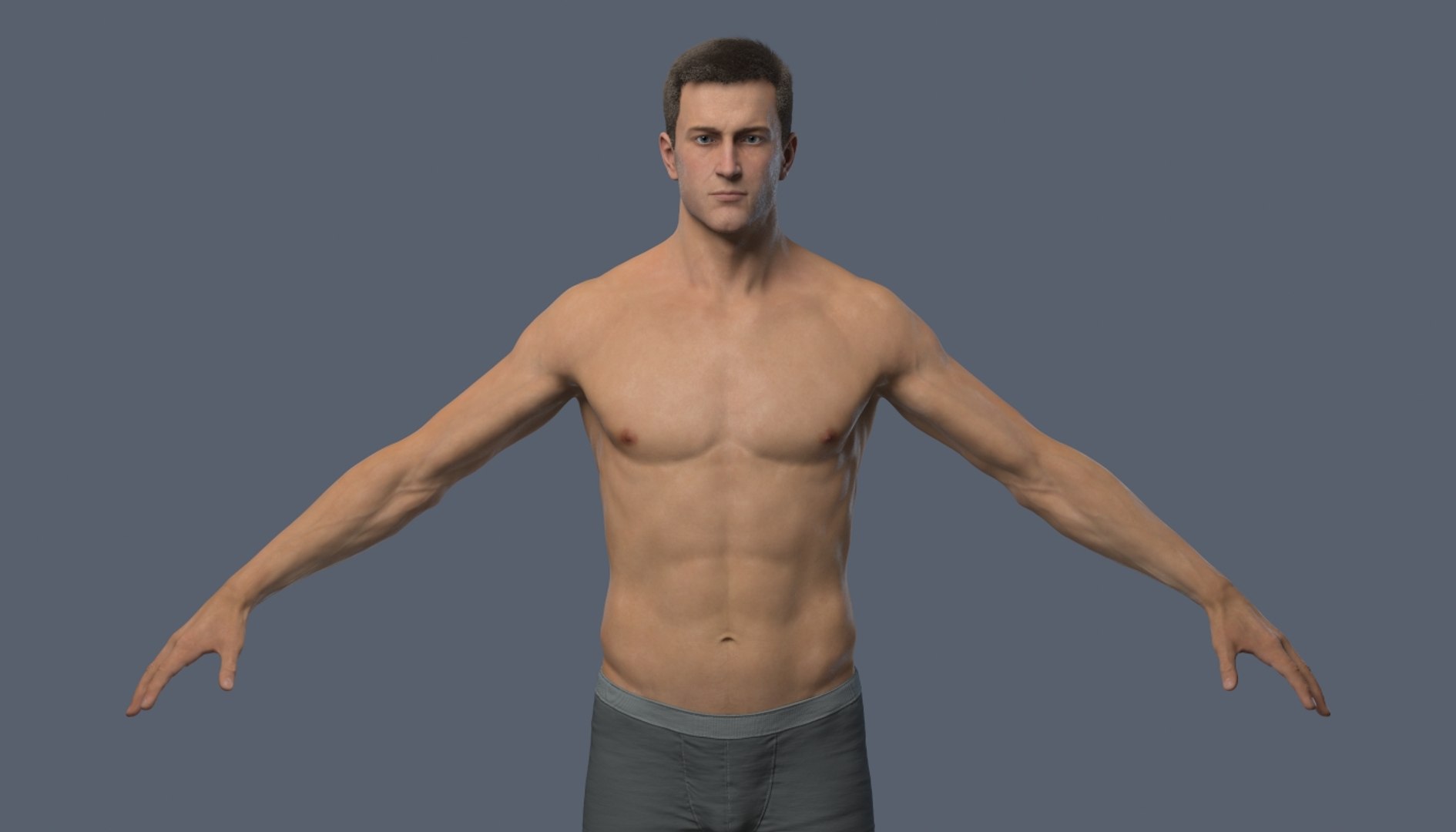 Male Character Realistic Hair 3D Model - TurboSquid 1397532