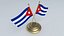 Modèle 3D du drapeau de Cuba