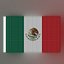 Animated Mexico Flag 3D model