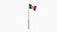 Animated Mexico Flag 3D model