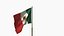 Animated Mexico Flag 3D model