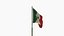 Animated Mexico Flag 3D model