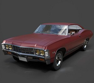 1967 Chevy Impala Vintage Muscle - Hyper-Detailed 3D Vehicle Asset