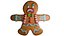 Gingerbread Low-poly 3D model