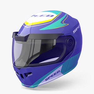 Racing Helmet - Blender File - Maya File