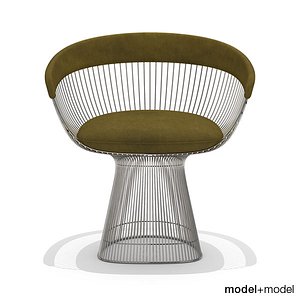 3ds max platner armchair knoll chairs