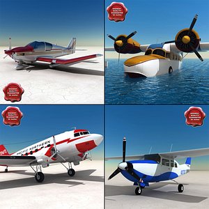 3d 3ds private aircraft v2