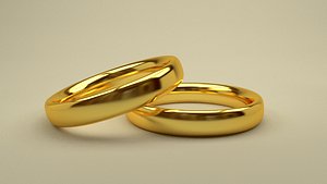 Gold wedding rings