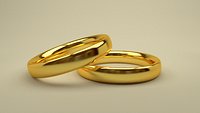 Gold wedding rings