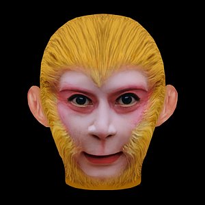 Monkey King - Sun Wukong Head - Low Poly Head for Game