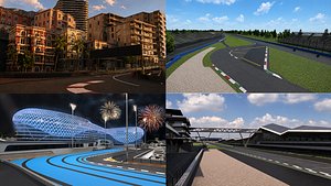 F1 Track Pack    Monaco   Monza   Silverstone   AbuDhabi model