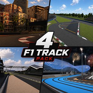 F1 Track Pack    Monaco   Monza   Silverstone   AbuDhabi model