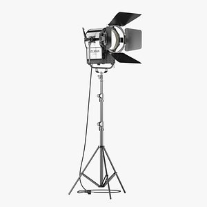 Altman ProLine 2000 L-SM Watt 7 Fresnel Stand Mounted Model and Altman 8 Leaf TV Film Barndoor