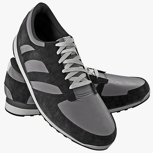 3d running shoes model
