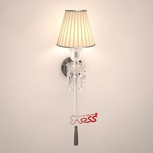 wall lamp torch 3d max