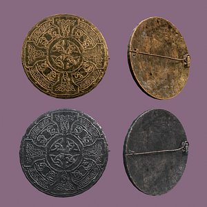 3D medieval pin design model