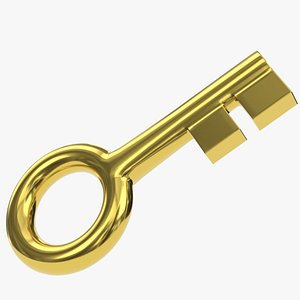 Stylized key 1 3D
