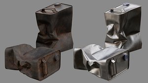Crushed Paint Can Rectangular 03