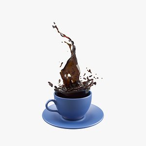 3D coffee splash v1 model