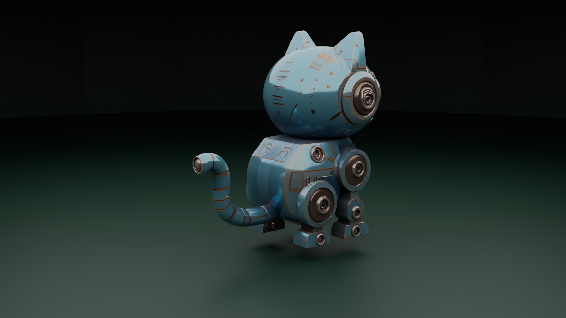 MechaKit Stylized Robot Cat Character Model - TurboSquid 2438163