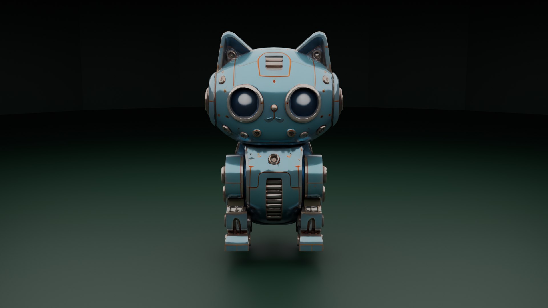 MechaKit Stylized Robot Cat Character Model - TurboSquid 2438163