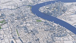 3D shanghai city center