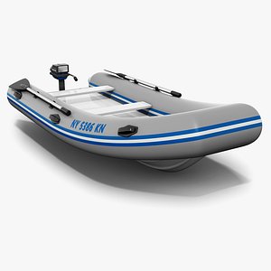 3d inflatable dinghy model
