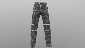 GUCCI GHOST LEATHER PANTS low-poly PBR 3D