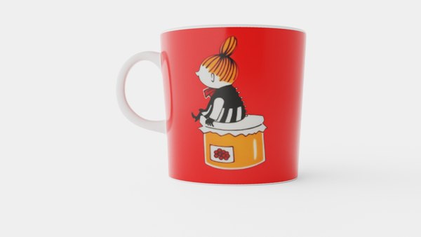 Moomin Mug Little My Red 3D