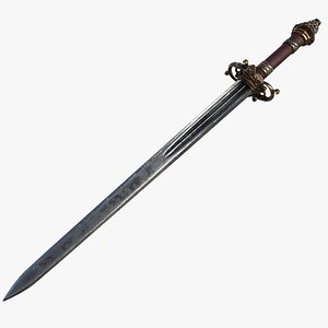 Fantasy Sword RPG Katzbalger Arming Sword Dagesse Cinquedea Sword Knife One Handed Shortsword