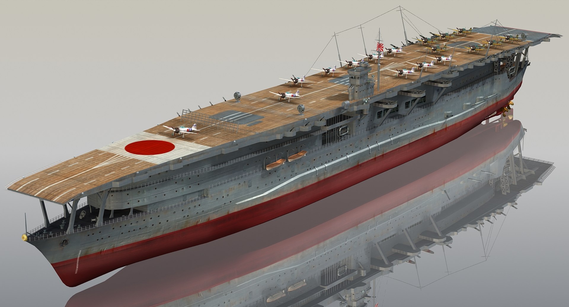 3D akagi kaga hiryu soryu - TurboSquid 1339135