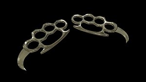 Spiked Silver Brass Knuckles 3D Model - TurboSquid 1472437