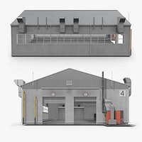 Manufacturing Plant Simplified Rigged