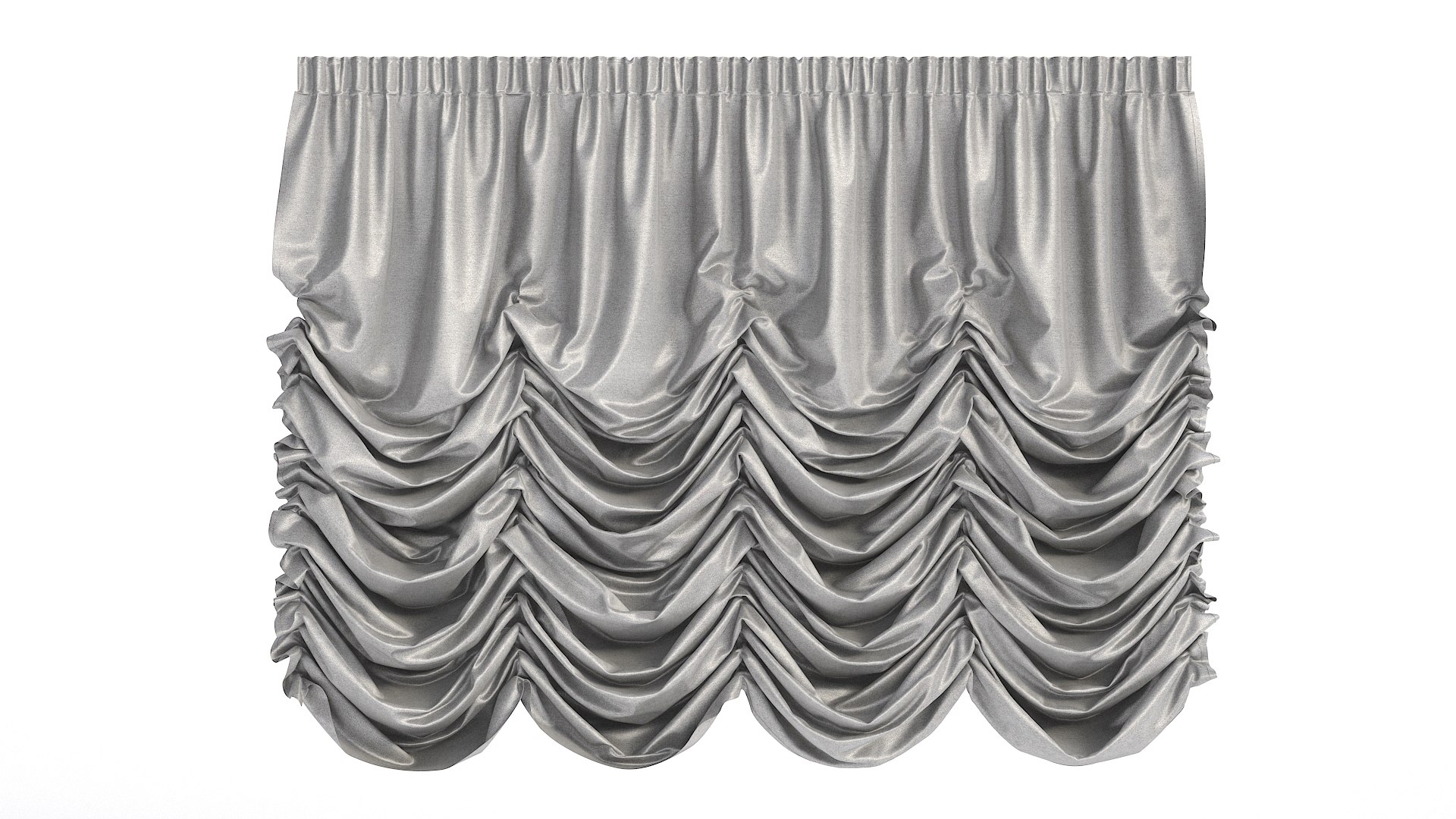 3D Austrian Curtain 16 Model - TurboSquid 2014758