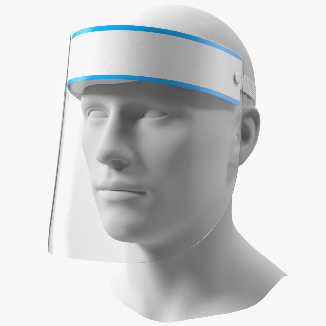 Full Face Shield Visor 3D model preview
