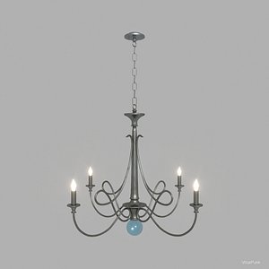 3ds double twist chandelier