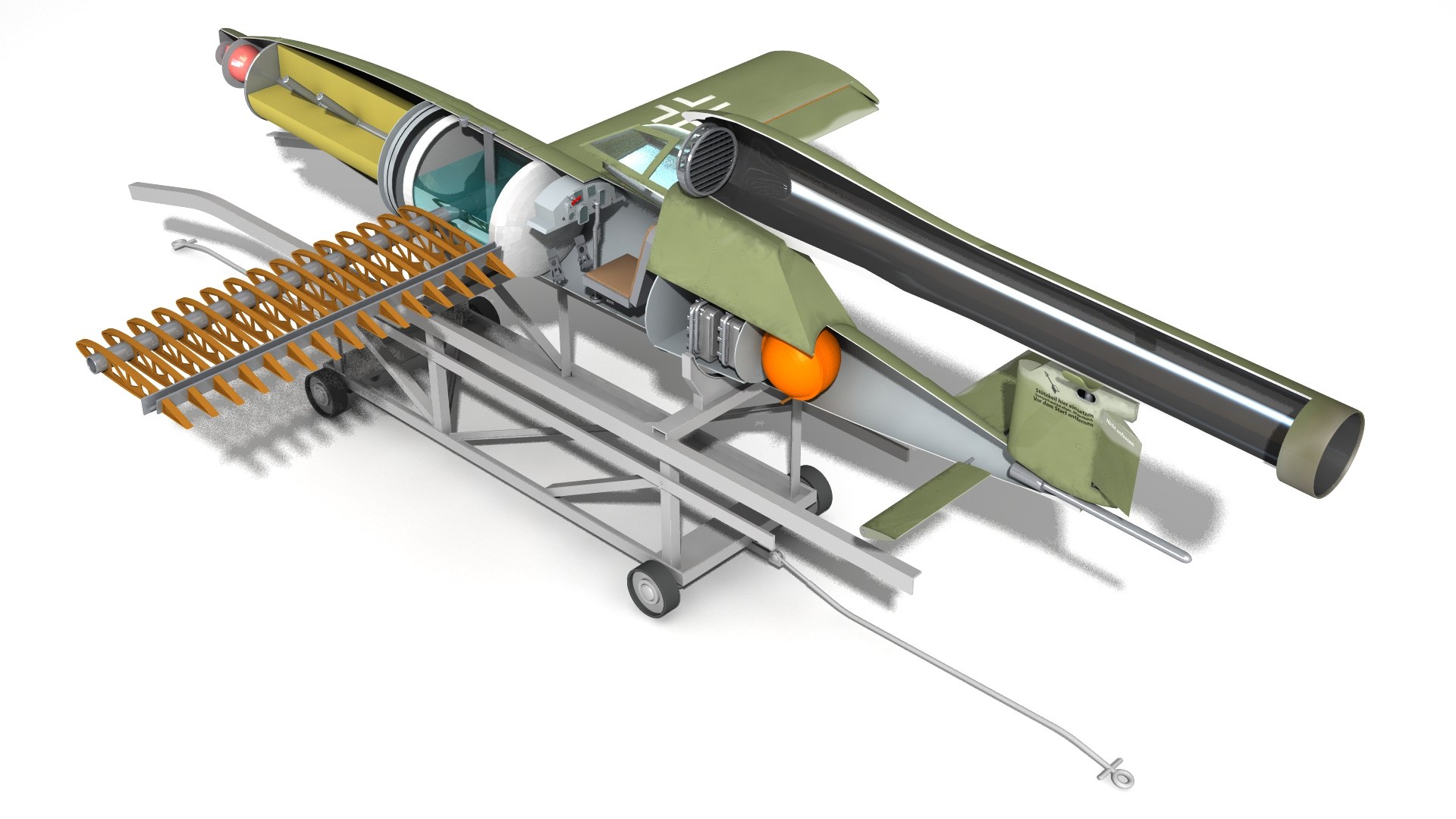 Fieseler Fi 103R Reichenberg 3D - TurboSquid 2173553