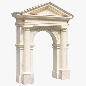 Classic Tuscan Entrance with Pediment
